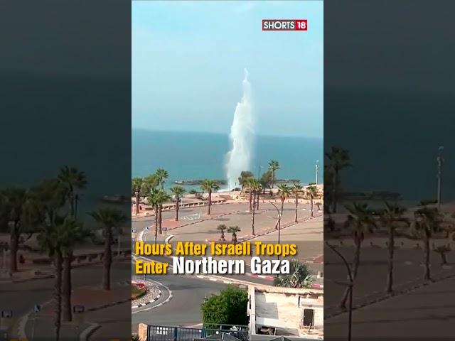 Rocket Hits Ashkelon | Rocket Smashes Into Shore Of Israel's Ashkelon On Oct 28th | #shorts | N18S