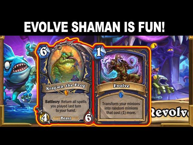 Best Evolve Shaman Deck You Can Fin In WILD Right Now! Throne of the Tides Mini-Set | Hearthstone