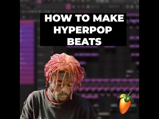 HOW TO MAKE HYPERPOP BEATS FOR LIL UZI VERT | hyperpop tutorial  #short