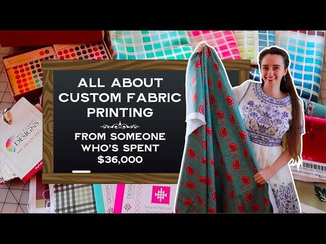 All about custom printed fabric: how to design, where to order, and using it to build a business