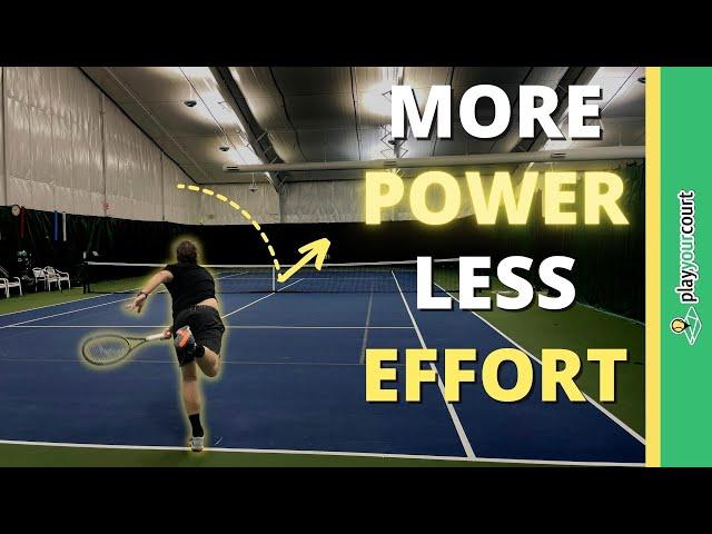 How To Hit Powerful Serves With Little Effort