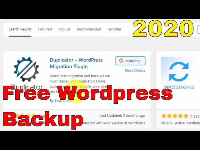 How to use Wordpress Duplicator plugin to create backup manually in 5 mins