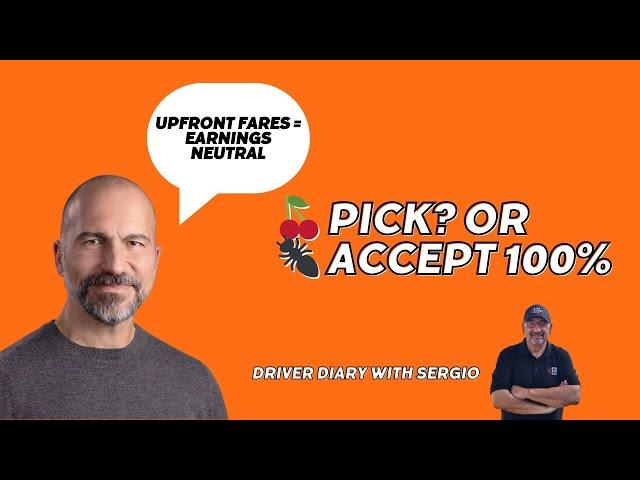 Uber Has a Massive Acceptance Rate Problem!  Pick? Or Accept 100% | Driver Diary with Sergio