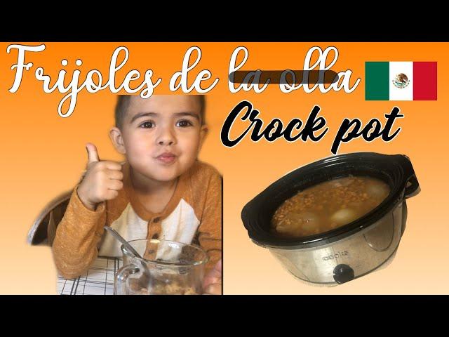 How to make Mexican frijoles (beans) in a crock pot!