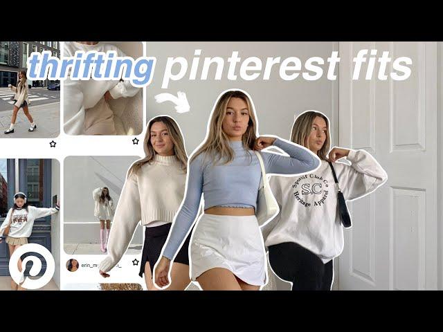 come thrifting with me for cosy closet basics ( + how i style my finds ) *thrifting pinterest fits*