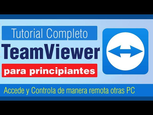 Tutorial de Teamviewer en español | como usar teamviewer para controlar otra pc | acceso remoto 2024