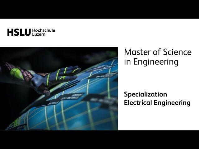 Master of Science in Engineering Specialization Electrical Engineering