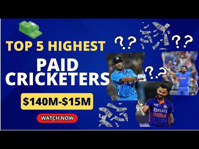 5 Highest Paid Cricketers In The World 2023 | Cricket World Cup