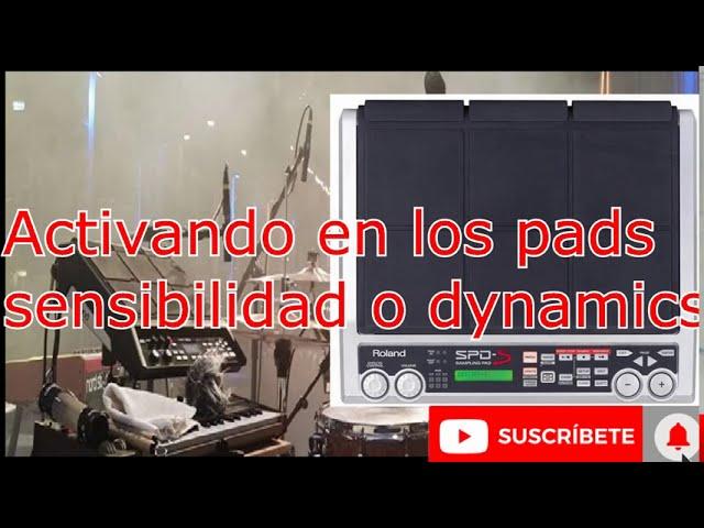 Como activar la sensibilidad de los pads en SPDS