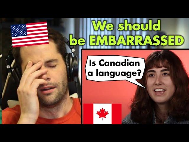 American Reacts to Americans FAILING Basic Questions About Canada