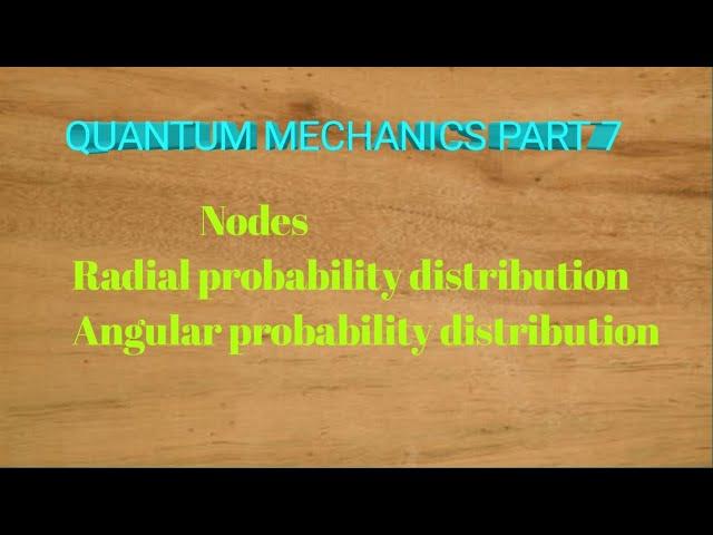 Nodes, radial and angular probability distribution April 17, 2020