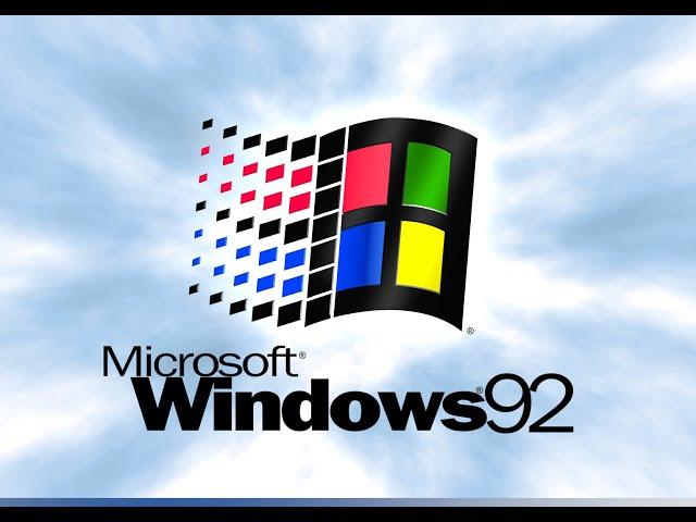 Windows 98 startup screen but it's 1992