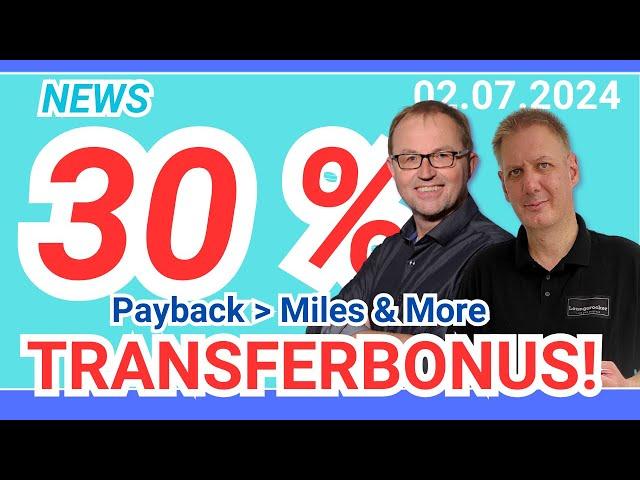 30% mehr Miles & More Meilen für Payback-Punkte