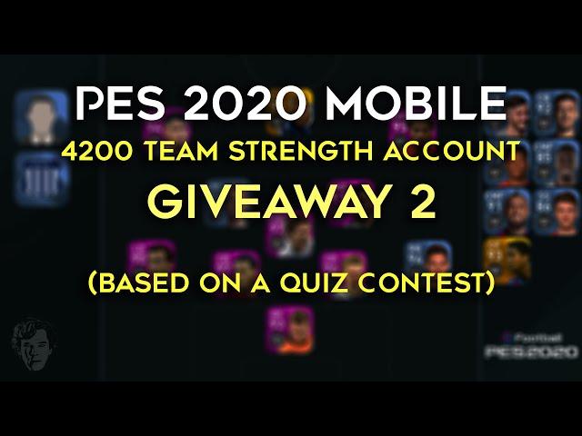 Giveaway Contest Rules and Team| PES 2020 Mobile| Giveaway by holmesTheGamer and Mackie Pes HD