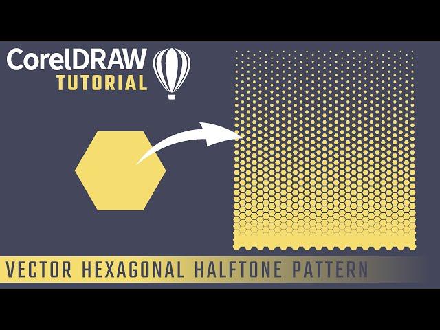 Vector Hexagonal Halftone Pattern Tutorial in CorelDraw | CorelDraw Tutorial | CorelDraw Tips