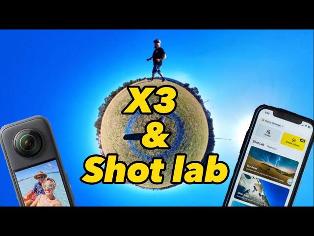 INSTA360 X3 and Shot Lab 2 shots in 1 take
