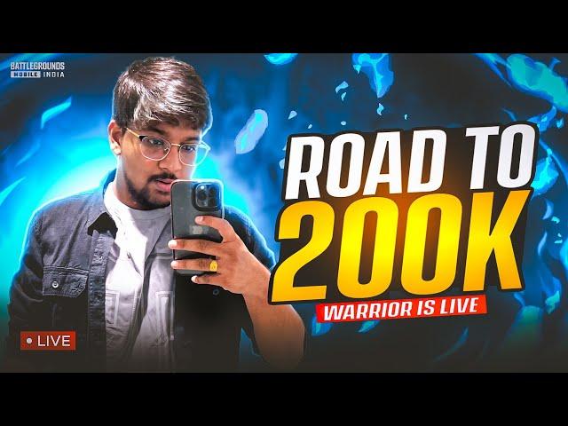 MORE 58 DAYS LEFT FOR 200K TARGETWARRIOR IS LIVE | BGMI LIVE TELUGU #shorts #short #youtubeshorts