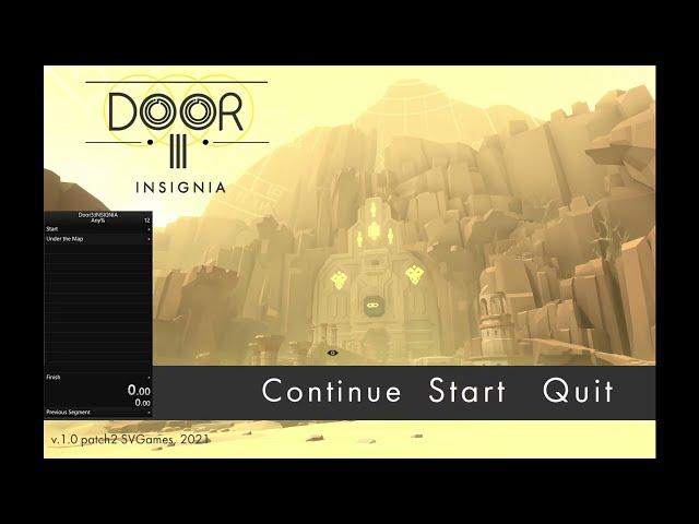 Door3:INSIGNIA Any% Speedrun in 2:09 by Zoon Pos [WR]