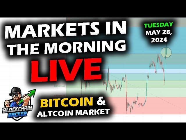 MARKETS in the MORNING, 5/28/2024, Bitcoin $68,100, DXY 104, Gold $2,355