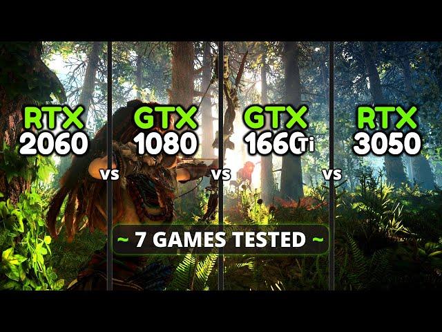 RTX 2060 vs GTX 1080 vs GTX 1660 Ti vs RTX 3050 | Performance Comparison