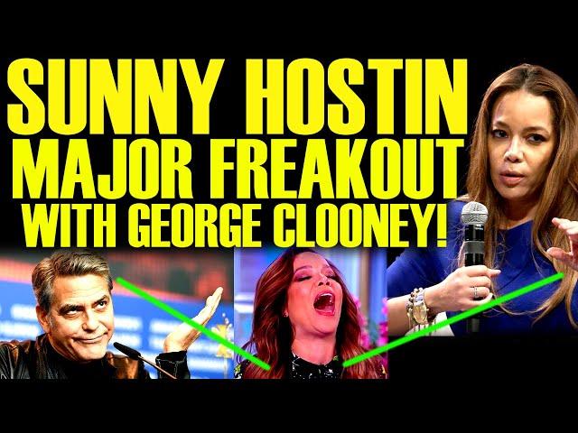 SUNNY HOSTIN ATTACKS GEORGE CLOONEY IN THE MOST UNEXPECTED WAY POSSIBLE! AS WOKE MEDIA COLLAPSES