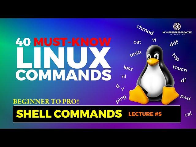 40 MUST-KNOW LINUX COMMANDS! UNIX SHELL SCRIPTING - Beginner to Pro!