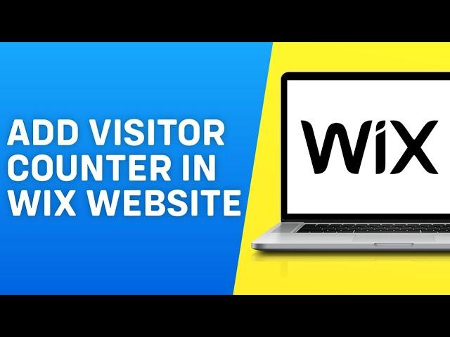 How to Add Visitor Counter in Wix Website 2024 | Add Animated Number Counter