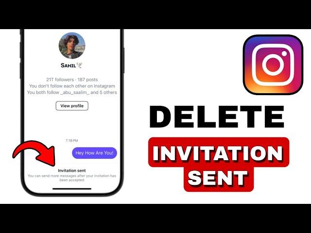 How To Delete Invite Message On Instagram (Unsend Invite Sent) - UPDATED METHOD