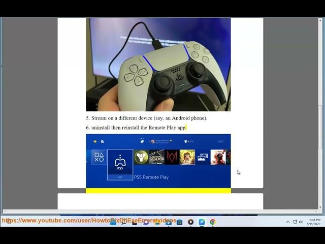 Fix PS Remote Play Something Went Wrong Error (2023 updated)