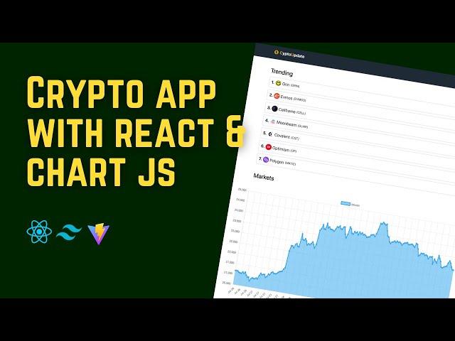 Build Crypto App With React, Chart jS & Coingecko API