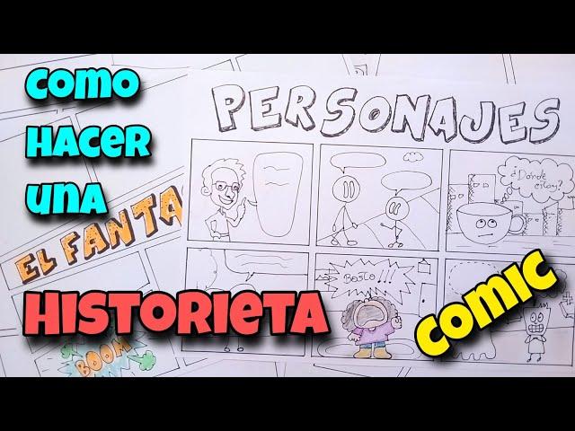 Como Hacer una HISTORIETA o COMICS en 8 pasos