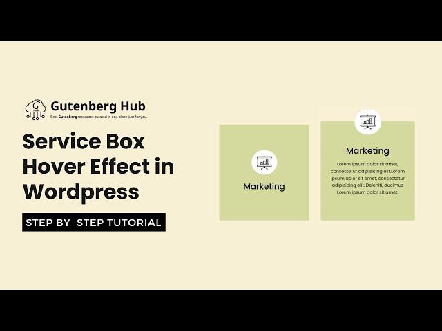 How to Create Service Boxes with Hover Effect in WordPress | WordPress design Tips and Tricks
