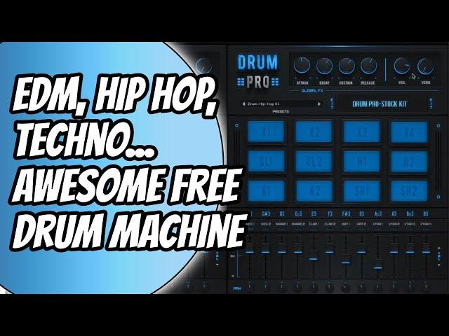 Drum Pro by Studio Linked Review ( FREE Multiple Kit Drum Machine)