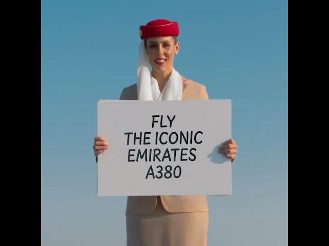 Emirates flight attendant on top of Burj khalifa, Expo 2020, Dubai. #short #subscribe