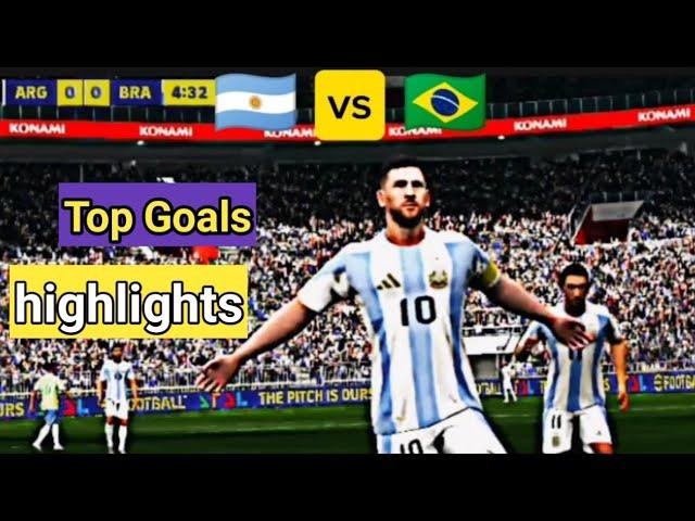 Argentina vs Brazil 3-0 highlights All Goals