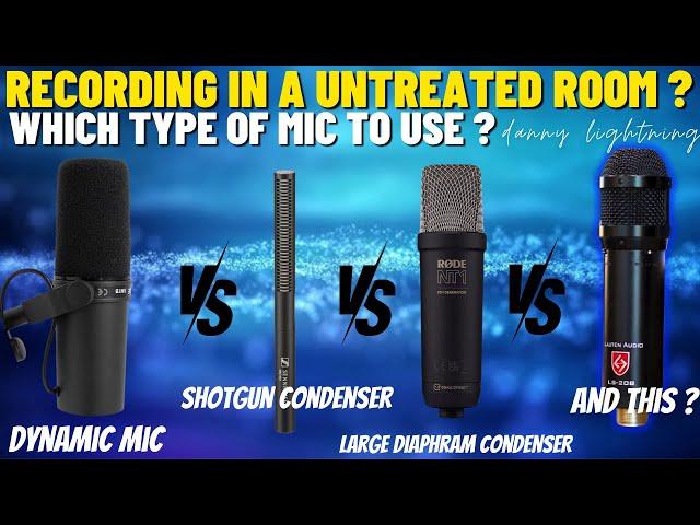 Best and Worst Microphone Types For Recording in a Untreated Room | Microphone Reverb Rejection Test