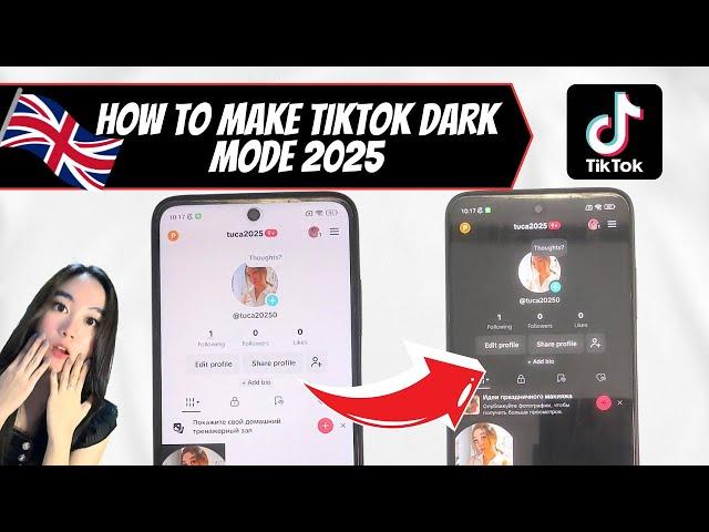 HOW TO MAKE TIKTOK DARK MODE 2025