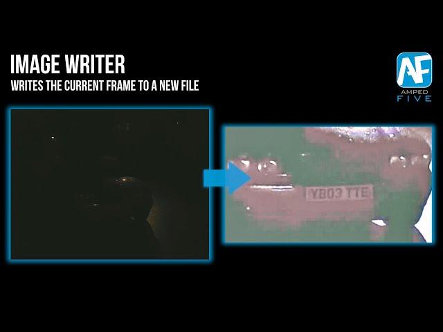 Image Writer: Write the Current Frame to a New File in Amped FIVE