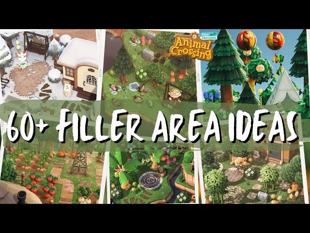 60+ Ideas for SMALL FILLER & TRANSITIONAL AREAS | Animal Crossing New Horizons