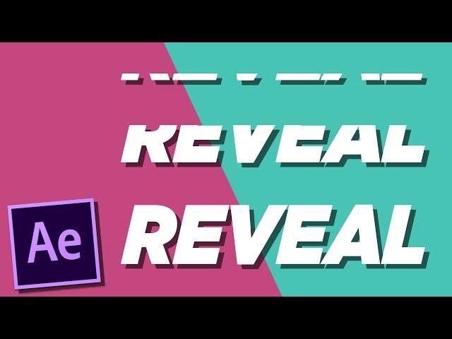 Text and Logo Behind Mask Reveal - After Effects Tutorial