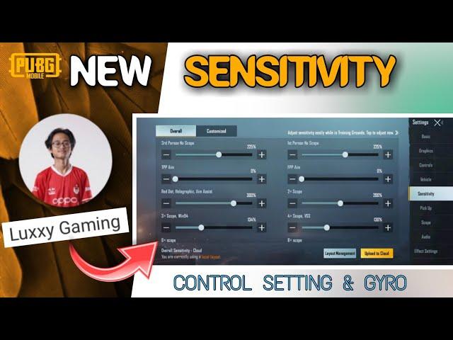 Luxxy sensitivity cod 2021| New Control & Setting Luxxy Gaming | PUBG Mobile 1.5