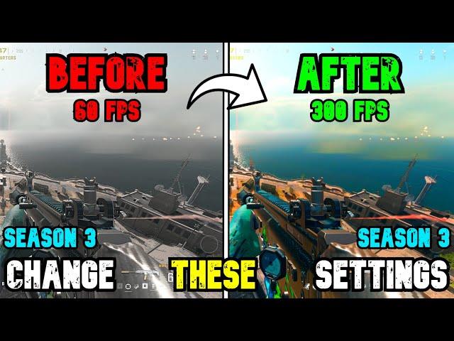 BEST PC Settings for Warzone 3 SEASON 3! Reloaded (Optimize FPS & Visibility)