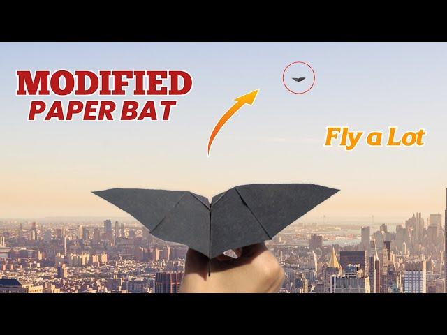 Modified Paper Bat Airplane - How to Make Easy Paper Plane | Origami Airplane Easy, Paper Planes