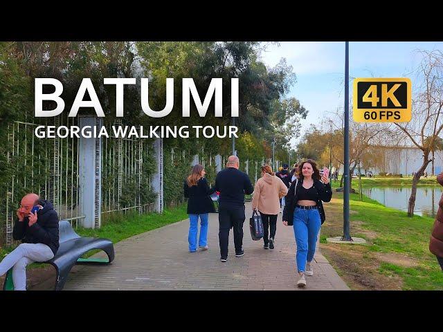 Batumi city street walk 2023 | 4K 60FPS Batumi Boulevard walking tour in Georgia