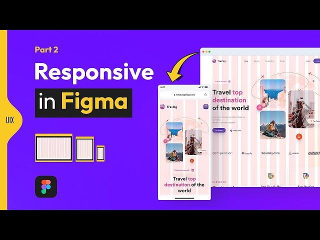 Responsive Landing Page Design in Figma - Part 2 | Figma Tutorial for Beginners