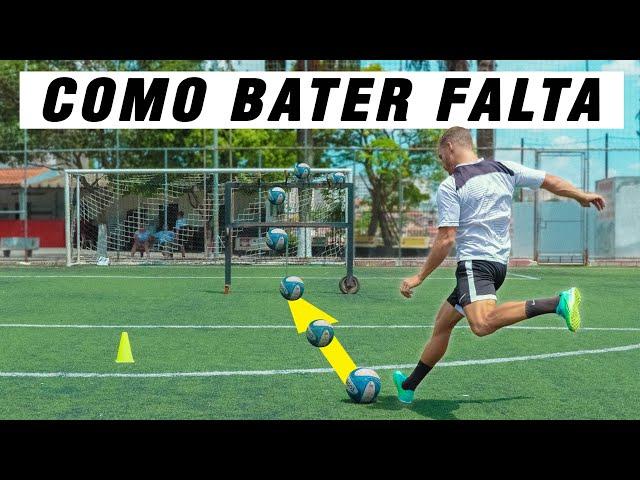 COMO BATER FALTA COM PRECISÃO E EFEITO | Aprenda como fazer mais gols no Futebol