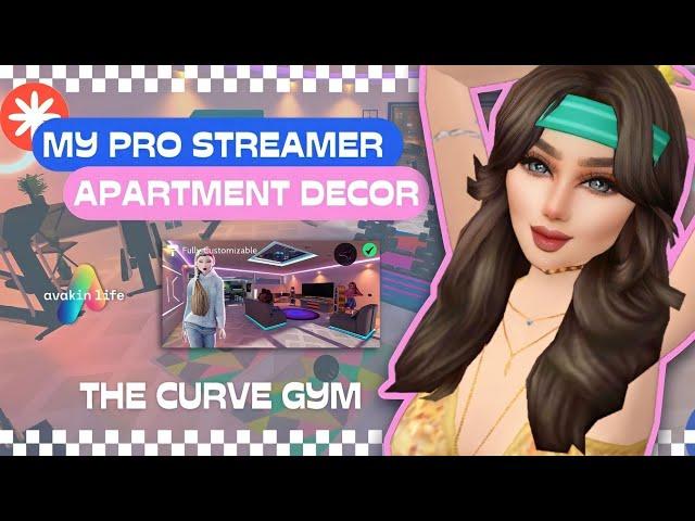 Avakin Life Pro Streamer Apartment | The Curves Gym | Apartment Decorations #avakinlife