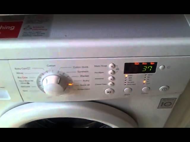 LG washing machine fun! Hmmm