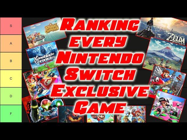 Every NINTENDO SWITCH EXCLUSIVE GAME Ranked | Nintendo Switch Tier List