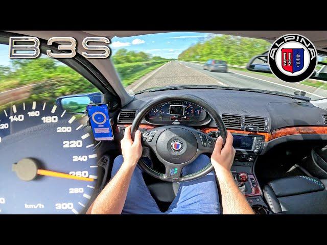 2004 BMW ALPINA B3 S E46 does 260KMH on AUTOBAHN!